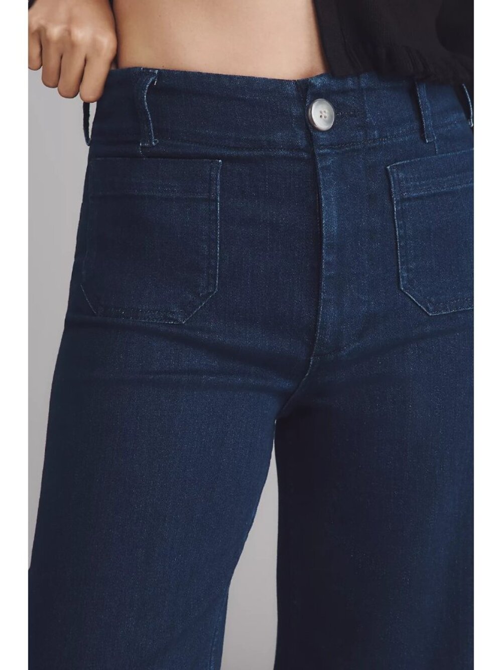 The Colette Crop High-Rise Wide-Leg Jeans by Maeve 33 - Picture 3 of 4